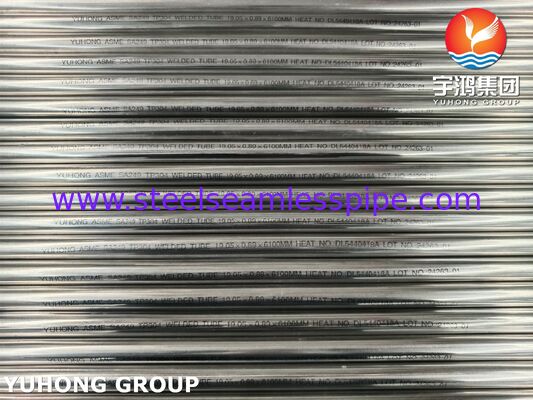 रेफ्रिजरेशन सिस्टम के लिए ASME SA249 TP304 ब्राइट एनील्ड स्टेनलेस स्टील वेल्डेड ट्यूब