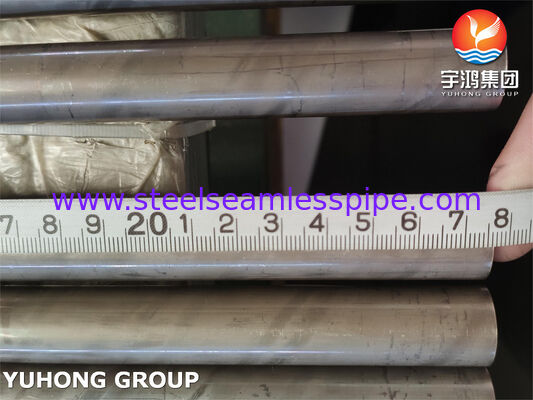 एएसटीएम बी111 सी71640 सीमलेस कॉपर-निकल ट्यूब - समुद्री कंडेनसर और हीट एक्सचेंजर के लिए CuNi30Fe मिश्र धातु