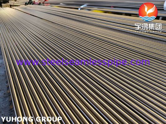 ASTM A213 TP321H उज्ज्वल एनील्ड स्टेनलेस स्टील सीमलेस ट्यूब उच्च संक्षारण और उच्च तापमान क्रॉप प्रतिरोध के साथ गर्मी एक्सचेंजर के लिए