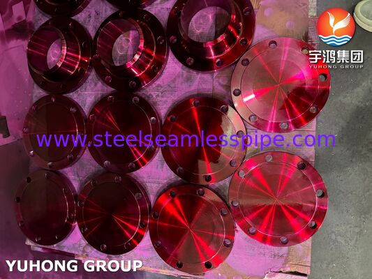 ASME SA182 F304 औद्योगिक पाइपलाइन प्रणालियों के लिए ऑस्टेनिटिक स्टेनलेस स्टील फोल्डेड फ्लैंज ASME B16.5 मानक के अनुरूप