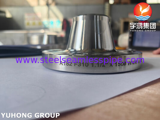 उच्च तापमान और उच्च दबाव पाइपलाइन प्रणालियों के लिए ASTM A182 F310 वेल्ड नेक फोल्डेड स्टेनलेस स्टील फ्लैंज