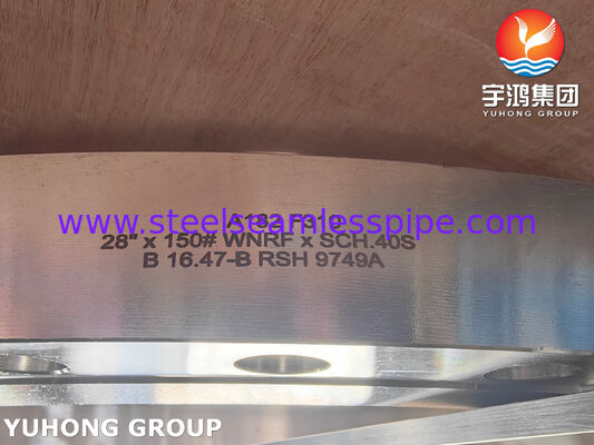 उच्च तापमान और उच्च दबाव पाइपलाइन प्रणालियों के लिए ASTM A182 F310 वेल्ड नेक फोल्डेड स्टेनलेस स्टील फ्लैंज