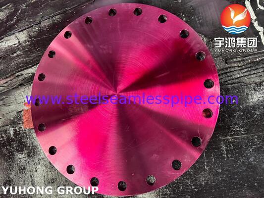 एएसटीएम ए182 एफ55 सुपर डुप्लेक्स स्टेनलेस स्टील ब्लाइंड फ्लैंज के साथ उठाया चेहरा वर्ग 150 से 1500