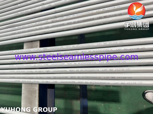 कंडेनसर के लिए स्टेनलेस स्टील ASTM A269 TP316L सीमलेस ट्यूब, पिकल और एनील्ड