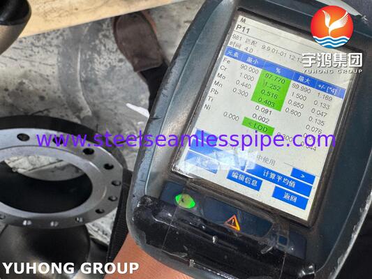 ASTM A182 F11 WN आरएफ फ्लैंज, क्रोम मोलिब्डेनम मिश्र धातु फोल्डेड वेल्ड गर्दन उठाया चेहरा फ्लैंज