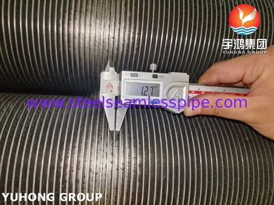ASTM A376 TP347H फिन ट्यूब CS, उच्च तापमान प्रतिरोधी कम्पोजिट फिन ट्यूब (CS बेस + TP347H फिन)
