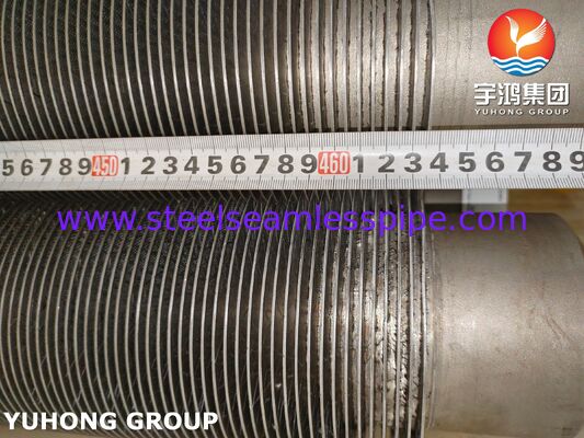 ASTM A376 TP347H फिन ट्यूब CS, उच्च तापमान प्रतिरोधी कम्पोजिट फिन ट्यूब (CS बेस + TP347H फिन)