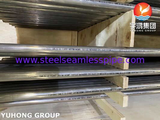 निकेल मिश्र धातु स्टील यू बेंड हीट एक्सचेंजर ट्यूब Monel400 ASME SB163 N04400