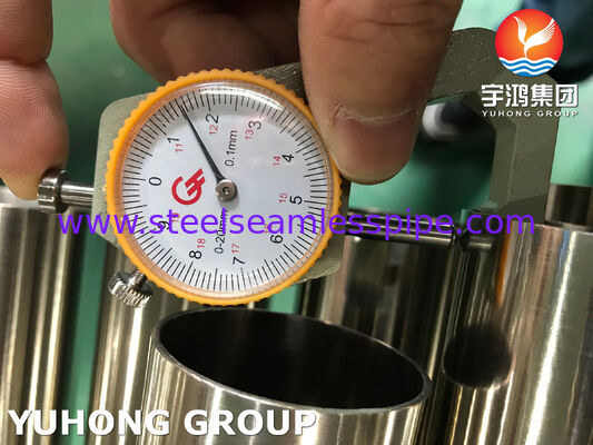 स्वच्छ अनुप्रयोगों के लिए 320 / 240 ग्रिट ASTM A269 TP304L स्टेनलेस स्टील ब्राइट एनील्ड ट्यूब