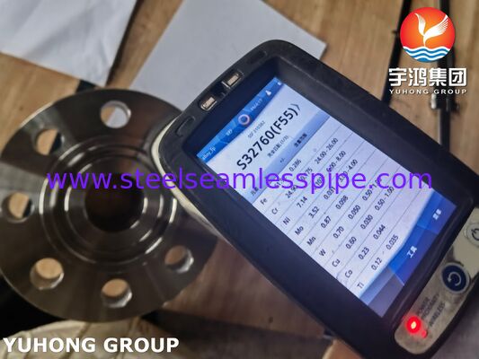 ASTM A182 F55 UNS S32760 डुप्लेक्स स्टील वेल्ड नेक फ्लैंज RTJ EN 1.4501 X2CrNiMoCuWN25-7-4