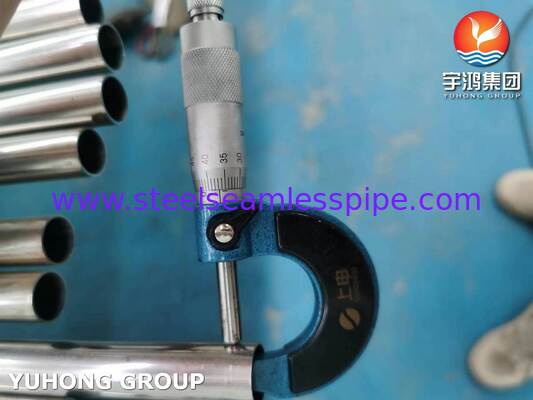 ASTM A249 TP304 स्टेनलेस स्टील वेल्डेड ब्राइट एनील्ड ट्यूब ब्रुअरी के लिए