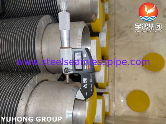 एचएफडब्ल्यू फिनेड ट्यूब ASTM A312 TP347H स्टेनलेस स्टील के लिए अपशिष्ट गर्मी बॉयलर