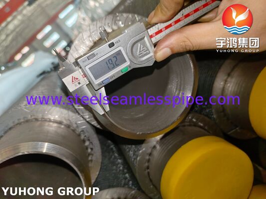 एचएफडब्ल्यू फिनेड ट्यूब ASTM A312 TP347H स्टेनलेस स्टील के लिए अपशिष्ट गर्मी बॉयलर