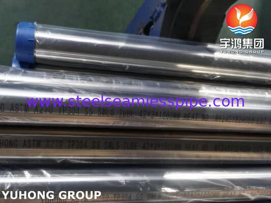 ASTM A270 3A TP304 BA स्टेनलेस स्टील सेनेटरी सीमलेस ट्यूब