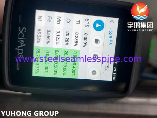 हीट एक्सचेंजर, मरीन ऑफशोर ऑयल गैस और केमिकल प्रोसेसिंग के लिए ASME SB444 N06625 इनकोनेल 625 निकल अलॉय ट्यूब