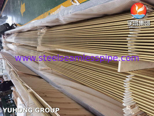 ASME SB111 C68700 आर्सेनिकल एल्यूमीनियम ब्रास यू बेंड सीमलेस ट्यूब विथ इम्पिंगमेंट अटैक