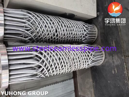 स्टेनलेस स्टील सर्पिल घाव ट्यूब बंडल ASME SA213 TP304/316L उच्च दक्षता गर्मी एक्सचेंजर बंडल Cryogenic और रासायनिक अनुप्रयोगों के लिए
