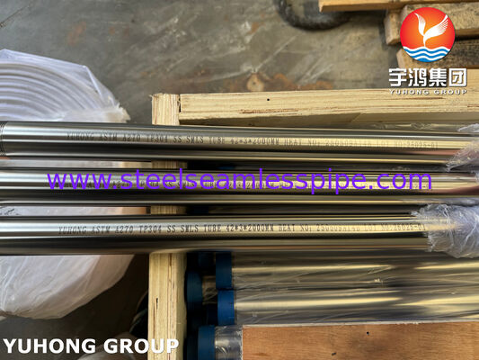 3A ASTM A270 TP304 खाद्य ग्रेड स्टेनलेस स्टील निर्बाध सैनिटरी ट्यूब आसवन के लिए