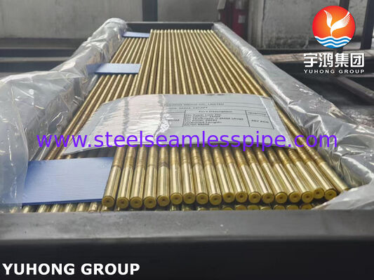 शेल-एंड-ट्यूब हीट एक्सचेंजर्स के लिए ASME SB111 C68700 लो फिन ट्यूब
