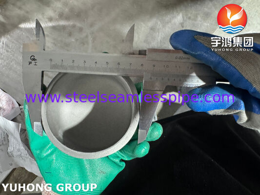 ASTM A815 WPS31803 डुप्लेक्स स्टेनलेस स्टील पाइप कैप डुप्लेक्स 2205 पाइप फिटिंग्स एंड कैप