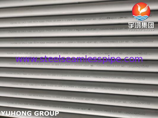 ASTM A268 TP430, UNS S43000 स्टेनलेस स्टील सीमलेस ट्यूब गर्मी एक्सचेंजर ट्यूब के लिए