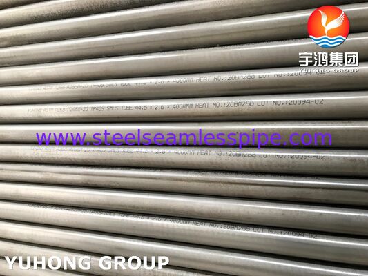 उच्च तापमान सेवा के लिए ASTM A268 TP409 फेरीटिक स्टेनलेस स्टील सीमलेस ट्यूब