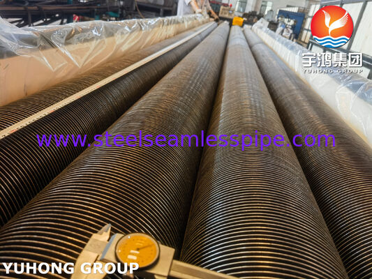 ASTM A269 TP321 ऊष्मा विनिमयकर्ताओं के लिए उच्च आवृत्ति वेल्डेड सर्पिल फिनड ट्यूब