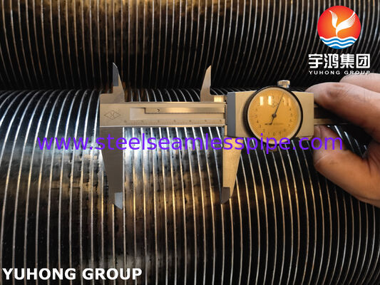ASTM A269 TP321 ऊष्मा विनिमयकर्ताओं के लिए उच्च आवृत्ति वेल्डेड सर्पिल फिनड ट्यूब