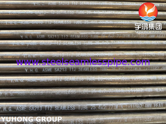 ASME SA213 T12 बॉयलर ट्यूबिंग | निर्बाध मिश्र धातु इस्पात बॉयलर ट्यूब आपूर्तिकर्ता