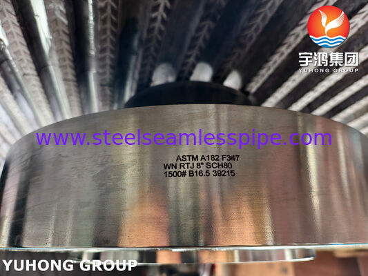 ASTM A182 F347 वेल्ड नेक फ्लैंज / EN 1.4550 स्टेनलेस स्टील फ्लैंज WNRTJ फ्लैंज