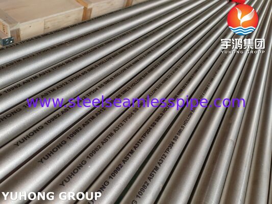 ASTM A312 TP304 / UNS S30400 रासायनिक उद्योग के लिए निर्बाध स्टेनलेस स्टील खोखले पट्टी