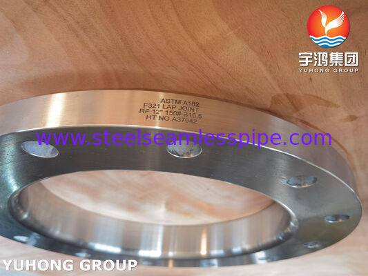 ASTM A182 F321 लैप संयुक्त फ्लैंज LTF फ्लैंज EN 1.4541 / 08Х18Н10Т स्टेनलेस स्टील फ्लैंज