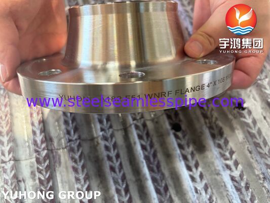 ASTM A182 F51 फ्लैंज UNS S31803 डुप्लेक्स स्टील वेल्ड नेक फ्लैंज फोल्डेड WNRF फ्लैंज