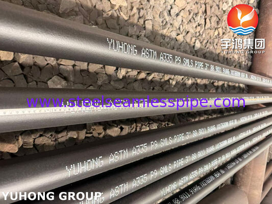 ASTM A335 P9 Seamless Alloy Steel Pipe for High Temperature Service with Chromium-Molybdenum Alloy