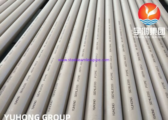 ASTM A312 TP304 304L स्टेनलेस स्टील पाइप पानी उपचार के लिए सादा / बेवेल्ड अंत