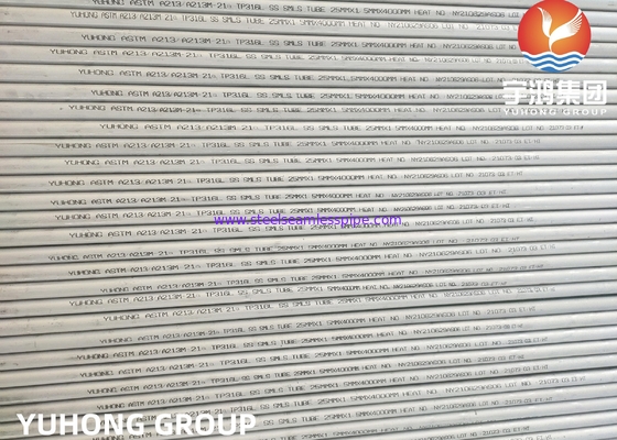 ASTM A213 TP316L TP304 TP304L स्टेनलेस स्टील सीमलेस हीट एक्सचेंजर ट्यूब