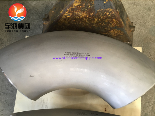 ASTM B366 मोनेल 400 / UNS N04400 कोहनी 90 डिग्री निकेल मिश्र धातु स्टील बटवेल्ड फिटिंग