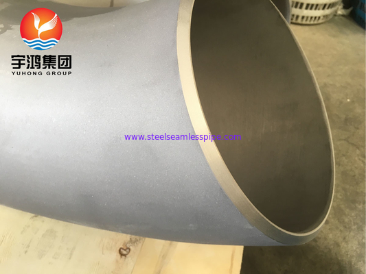 ASTM B366 मोनेल 400 / UNS N04400 कोहनी 90 डिग्री निकेल मिश्र धातु स्टील बटवेल्ड फिटिंग