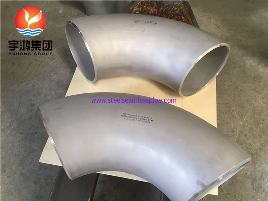 ASTM B366 मोनेल 400 / UNS N04400 कोहनी 90 डिग्री निकेल मिश्र धातु स्टील बटवेल्ड फिटिंग