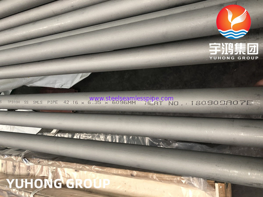 गोल स्टेनलेस स्टील सीमलेस पाइप ASTM A312, TP310H NDT उपलब्ध है