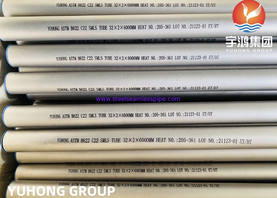 निर्बाध Hastelloy पाइप और ट्यूब ASTM B622, ALLOY C22, B-2, UNS N10276, N06022, N06455, N10675, N06035, N06030, N06200