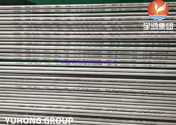 ASME SA213 TP304, 1.4301, S30400 हीट एक्सचेंजर के लिए स्टेनलेस स्टील सीमलेस ट्यूब