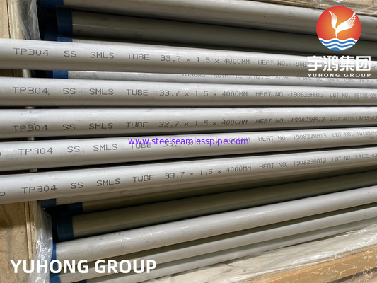 ASTM A213 TP304 /TP304L स्टेनलेस स्टील सीमलेस ट्यूब गर्मी एक्सचेंजर के लिए
