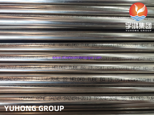 ASTM A249 TP304/304L स्टेनलेस स्टील वेल्डेड ट्यूब