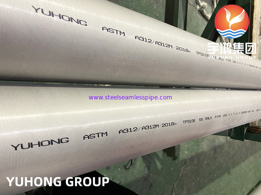 ASTM A312 ASME SA312 TP310S S31008 स्टेनलेस स्टील सीमलेस पाइप