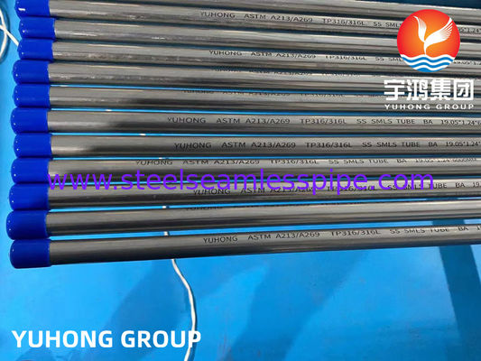 निर्बाध उज्ज्वल एनील्ड ट्यूब ASTM A213 ASME SA269 कोल्ड रोलिंग