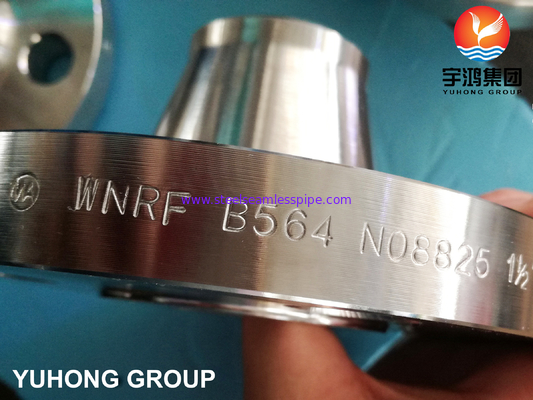 UNS N08825 वेल्डिंग-नेक WNRF फ्लैंज ASTM B564 INCOLOY825 B16.5