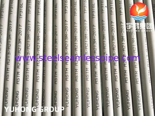ASTM A213 TP316L S31603 SUS316L स्टेनलेस स्टील सीमलेस हीट एक्सचेंजर ट्यूब