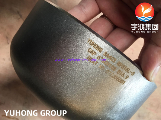 ASTM A403 WP316L 1.4404 अंत टोपी स्टेनलेस स्टील बटवेल्ड फिटिंग