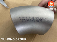 ASTM A403 WP304L 3 इंच 45 डिग्री निर्बाध कोहनी बट स्टील पाइप के लिए B16.9 वेल्डेड